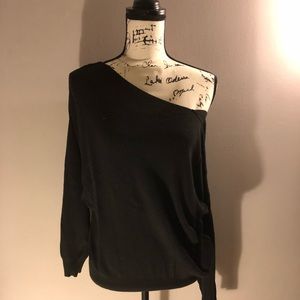 BKE Black off the shoulder sweater